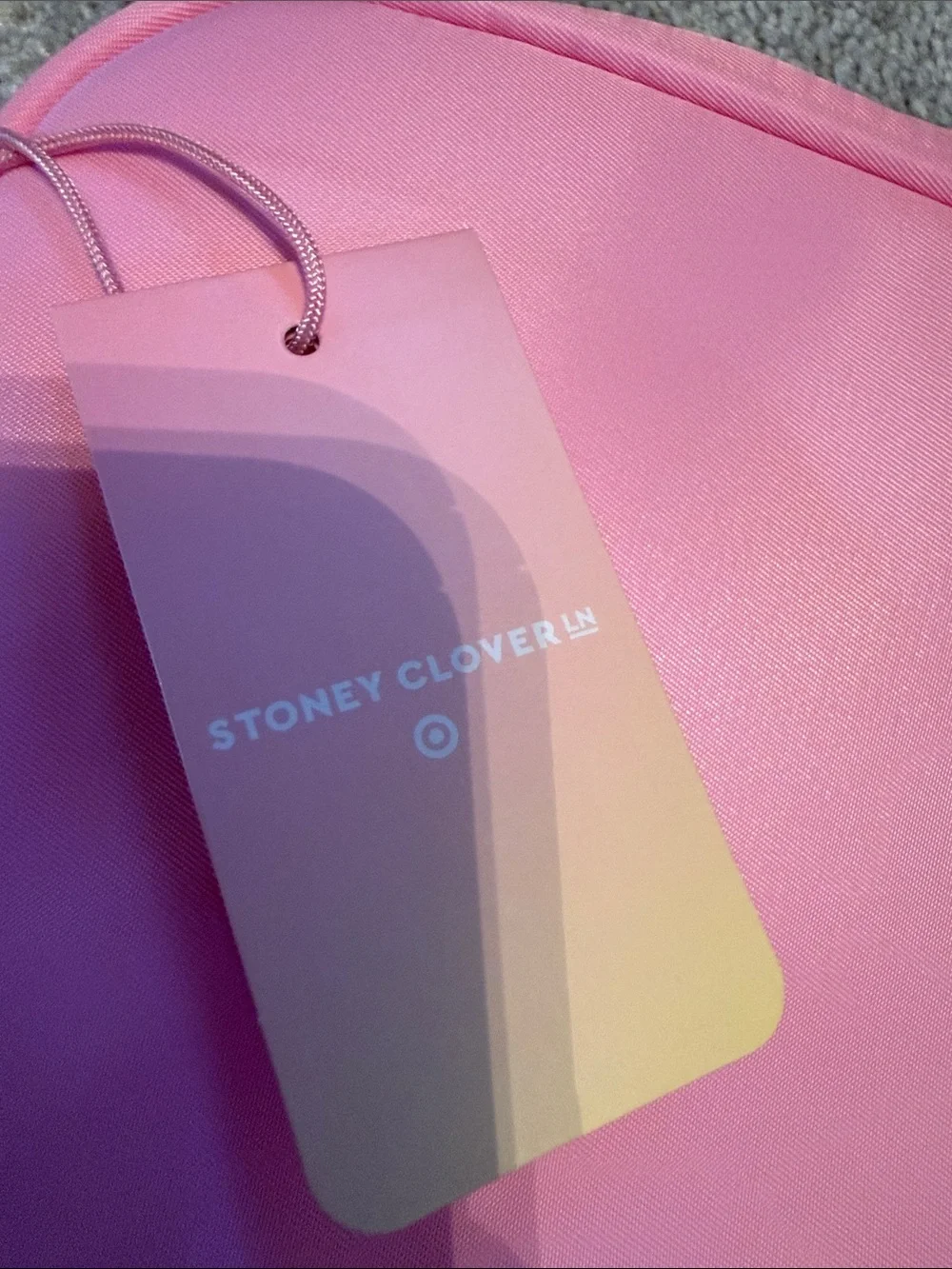 Stoney Clover X Target Light Pink Travel Cosmetic Pouch with Hang Tag